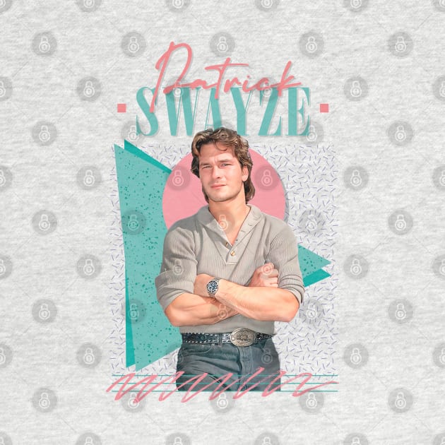 Patrick Swayze // Retro Style Fan Art by DankFutura